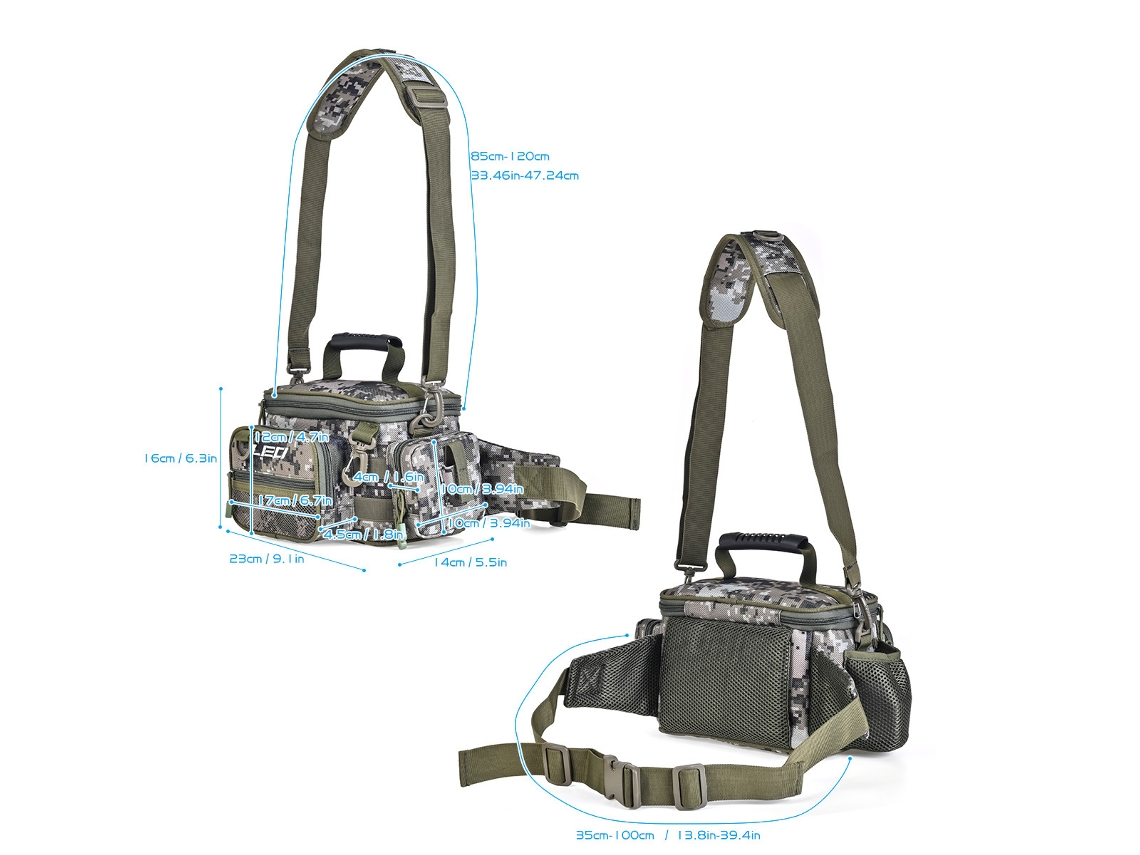 Mochila De Pesca Impermeable, Riñonera Cruzada, Organizador De Aparejos De Pesca