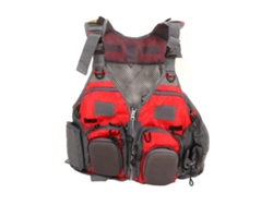 Chaleco De Pesca De Malla Red Fly, Talla Única, Ligero, Transpirable Y Con Múltiples Bolsillos Para Actividades Al Aire Libre.
