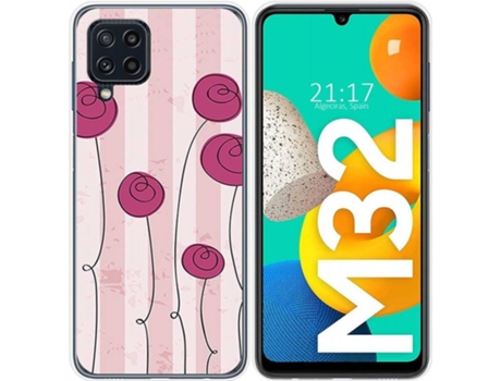 Carcasa Samsung Galaxy M32 TUMUNDOSMARTPHONE Flores Vintage Multicolor