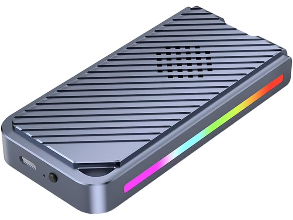 Caja Externa Para Ssd Con Protocolo M.2 Nvme Rgb