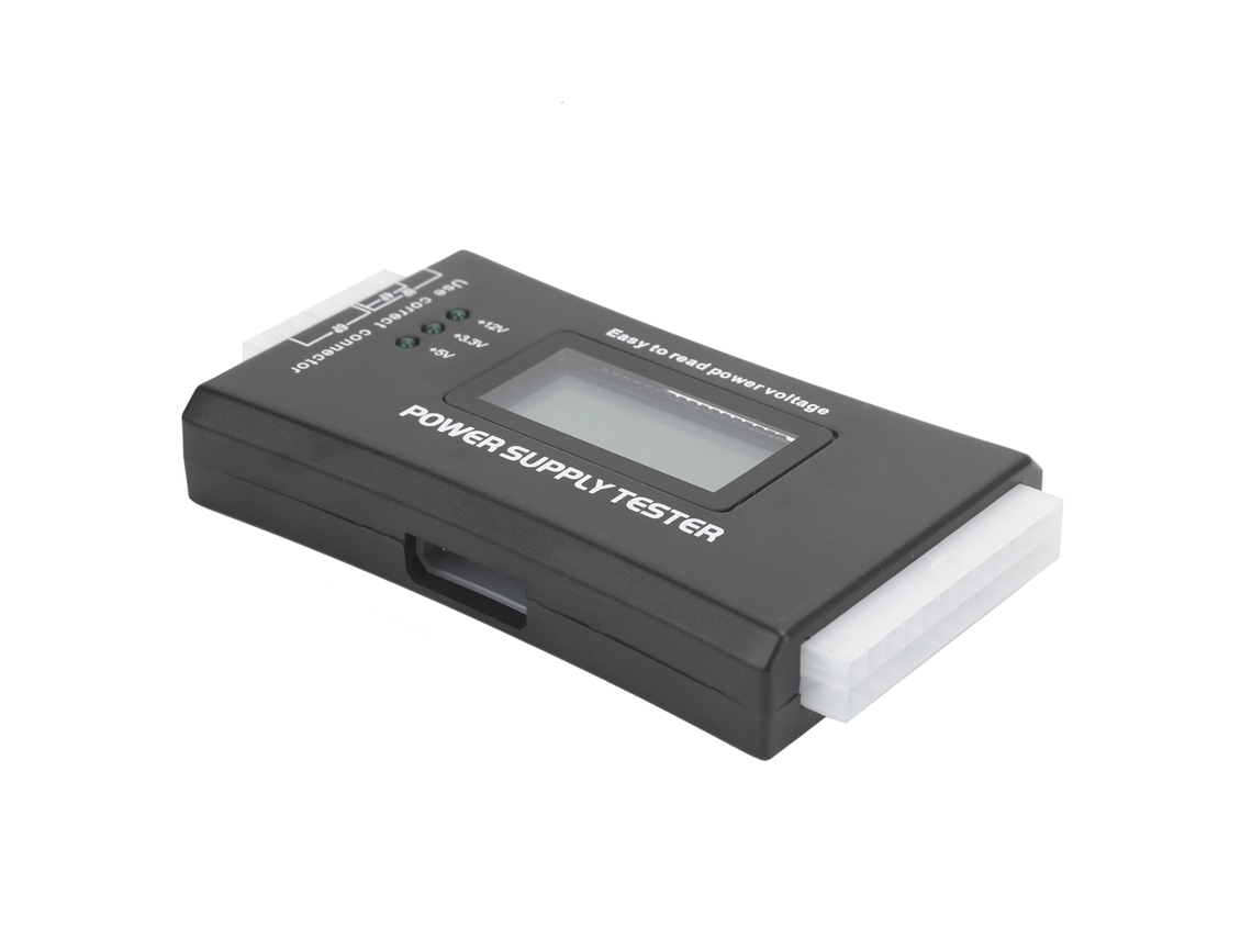 Probador De Fuente De Alimentación Pc 20/24pin Con Pantalla Lcd Para Atx Btx Itx Voltaje Pg Valor
