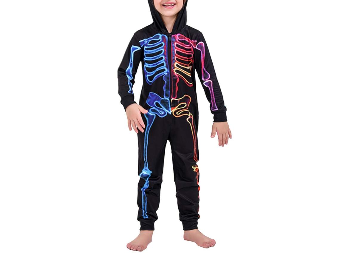 Rebe-pijamas Familiares Con Capucha Para Halloween, Traje De Dormir Unisex Niños 2y, Ideal Para Fiesta De Halloween