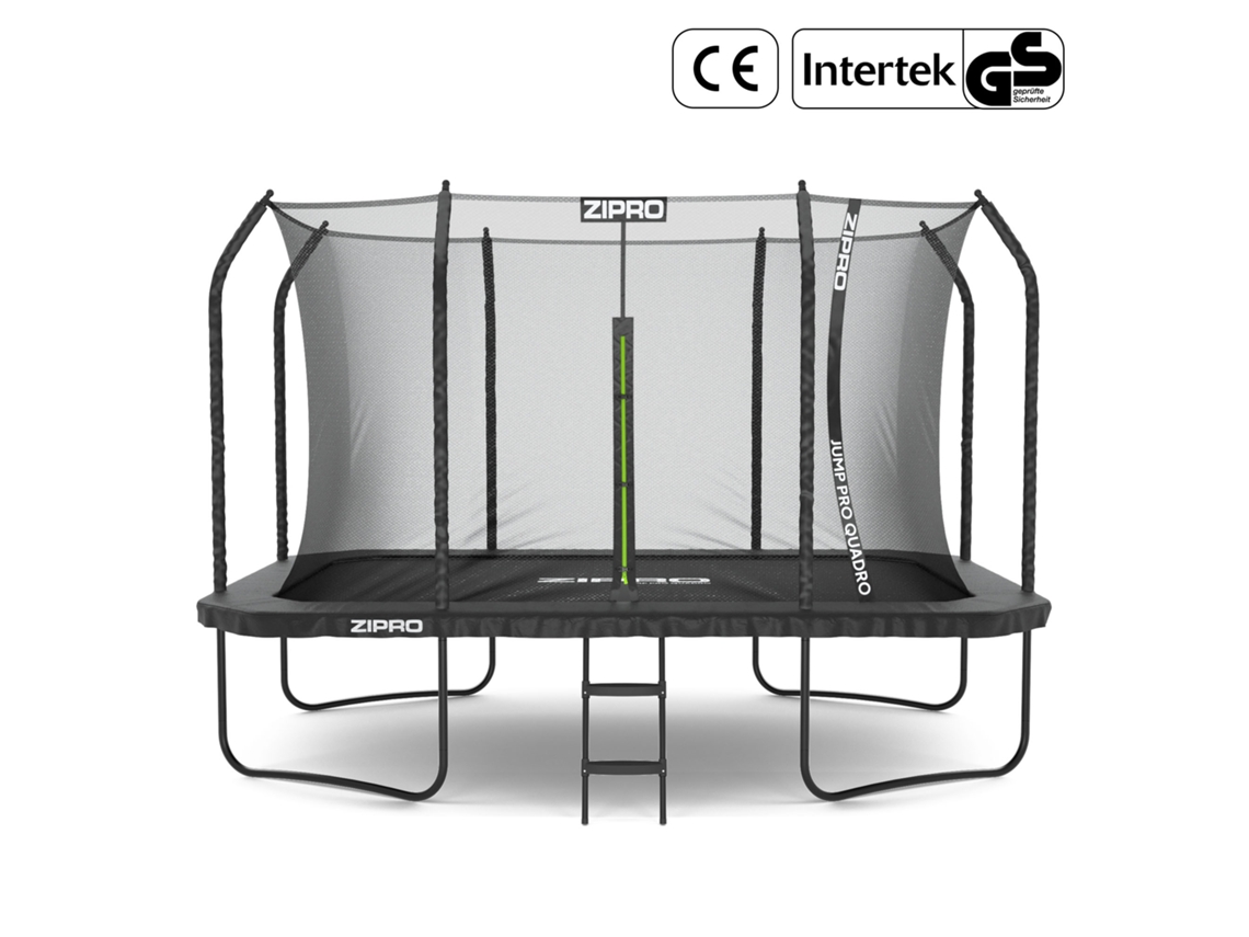 Trampolín Rectangular Para Jardín Zipro Jumppro Quadro 8x12ft 366x244 Cm