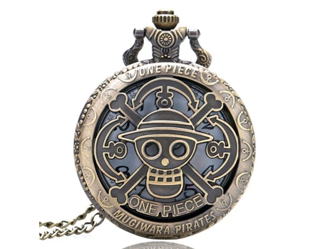 Hot Selling Men's Japan Cartoon Anime One Piece Pocket Watch Fashion Men Women Necklace Chain Vintage FOB Steampunk Pendant GRPT