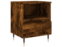 Mesita de noche de madera de roble ahumado 40x35x50 cm MAISON EXCLUSIVE
