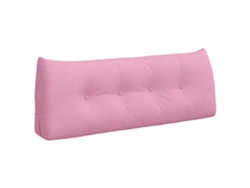 Cojín De Espalda Rosa 120 X 24 X 50 Cm Tela