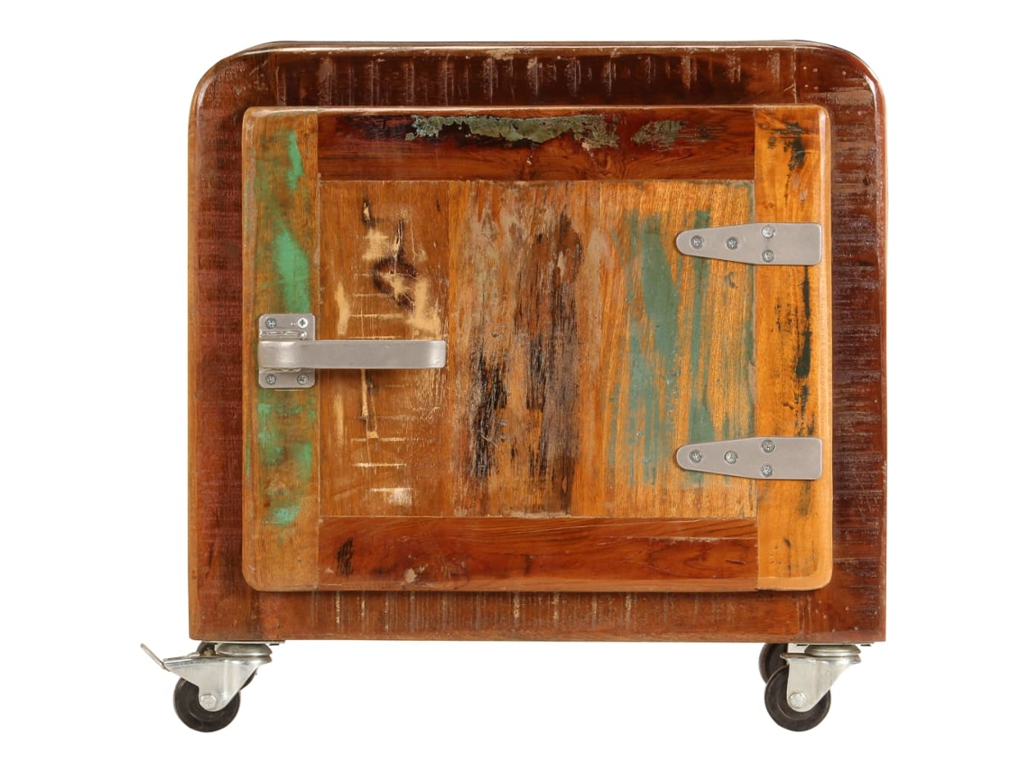 Maison Exclusive - Mesita De Noche Madera Reciclada Maciza 50x30x50 Cm