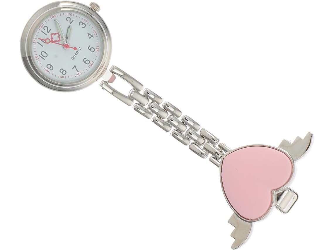 Reloj Enfermera Aleación Forma Corazón Pantalla Digital 9x4 Enfermeras Regalo Práctico Graduación Rosa Cm