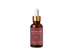 Aceite corporal de rosas para una hidratación natural del cuerpo.