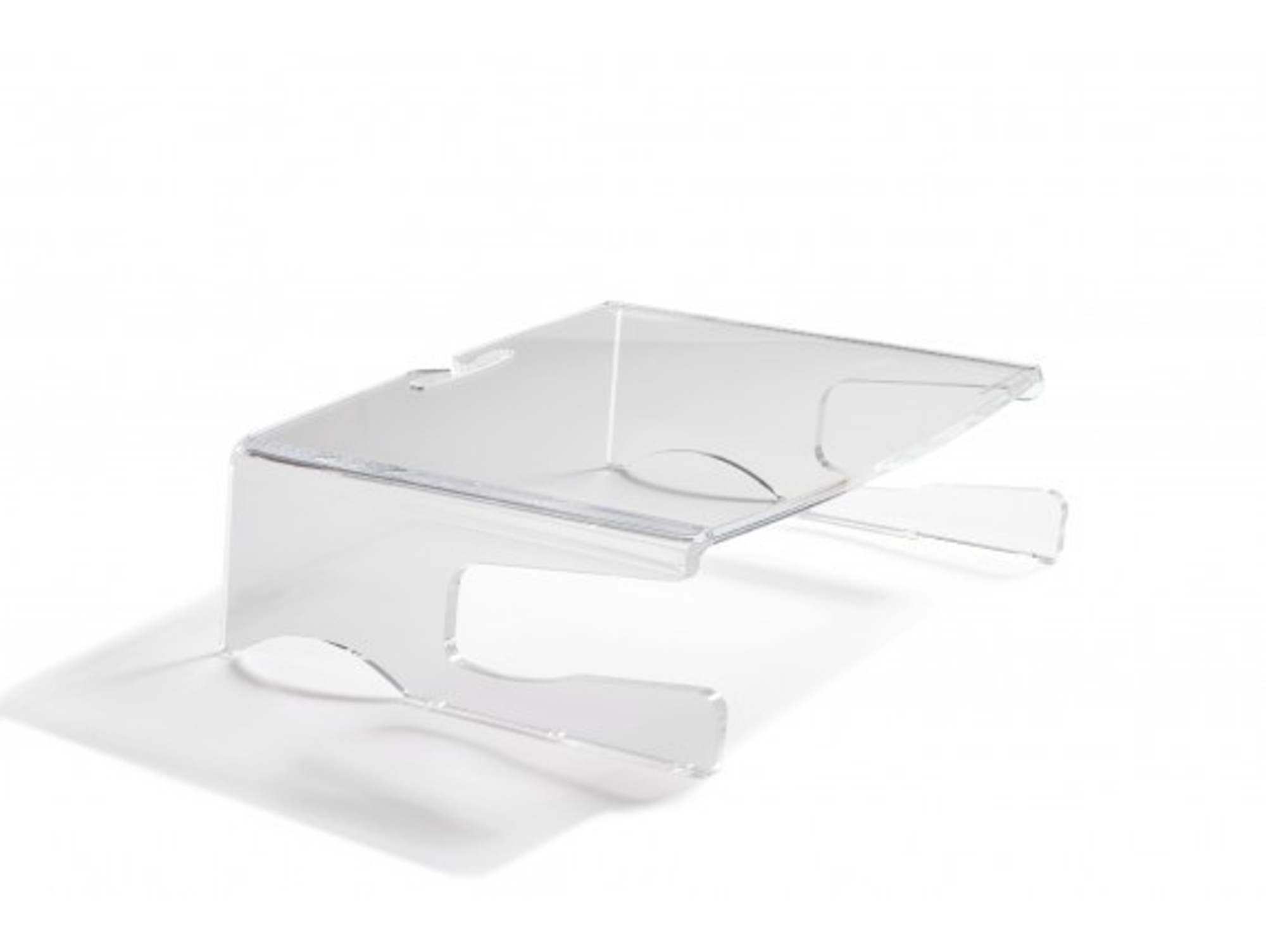 Soporte de Mesa para Pantallas Planas BAKKERELKHUIZEN Q-riser 100 (Transparente)