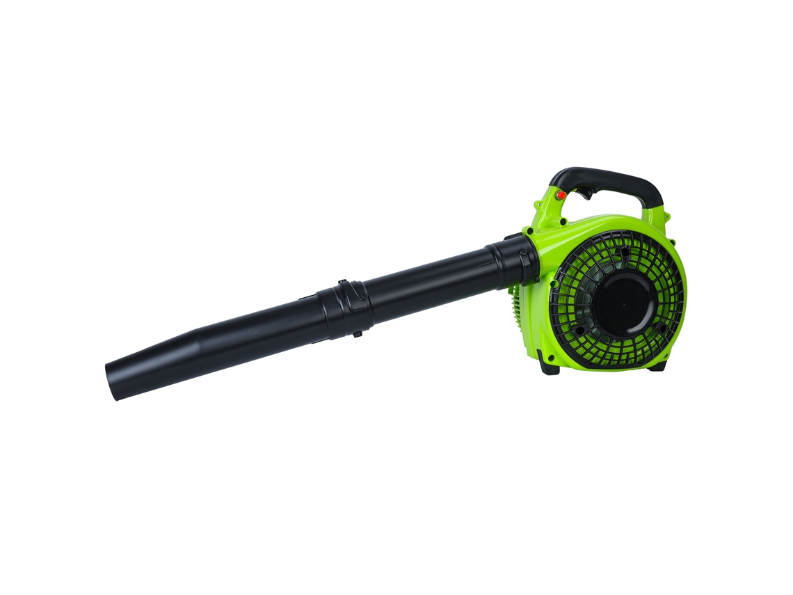 Soplador de hojas de 26 cc, 2 tiempos, 1,0 hp/0,75 kW, 380 cfm, 180 mph, 7500 r/min, 108 db, Flasidu (a)