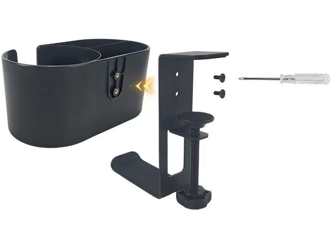 Portavasos Multifuncional De Aleación De Aluminio Con Soporte Para Auriculares