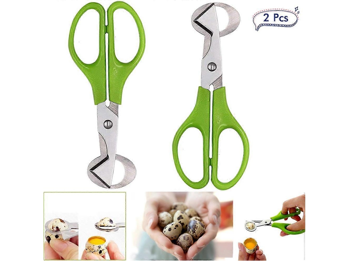 Tijeras de acero inoxidable para huevos de codorniz, tijeras para cortar cáscaras de huevo, abridor de huevos, tijeras para huevos Rosewell Kitchen