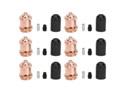 Rebe-6pcs Base De Lámpara Retro Antigua Soportes Decorativos Para Candelabro Diy Rosa Oro 85-265v