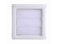 Rejilla De Ventilación De Pared De Plástico Con 3 Aberturas Y Mosquitera, 15x15cm, Nueva.