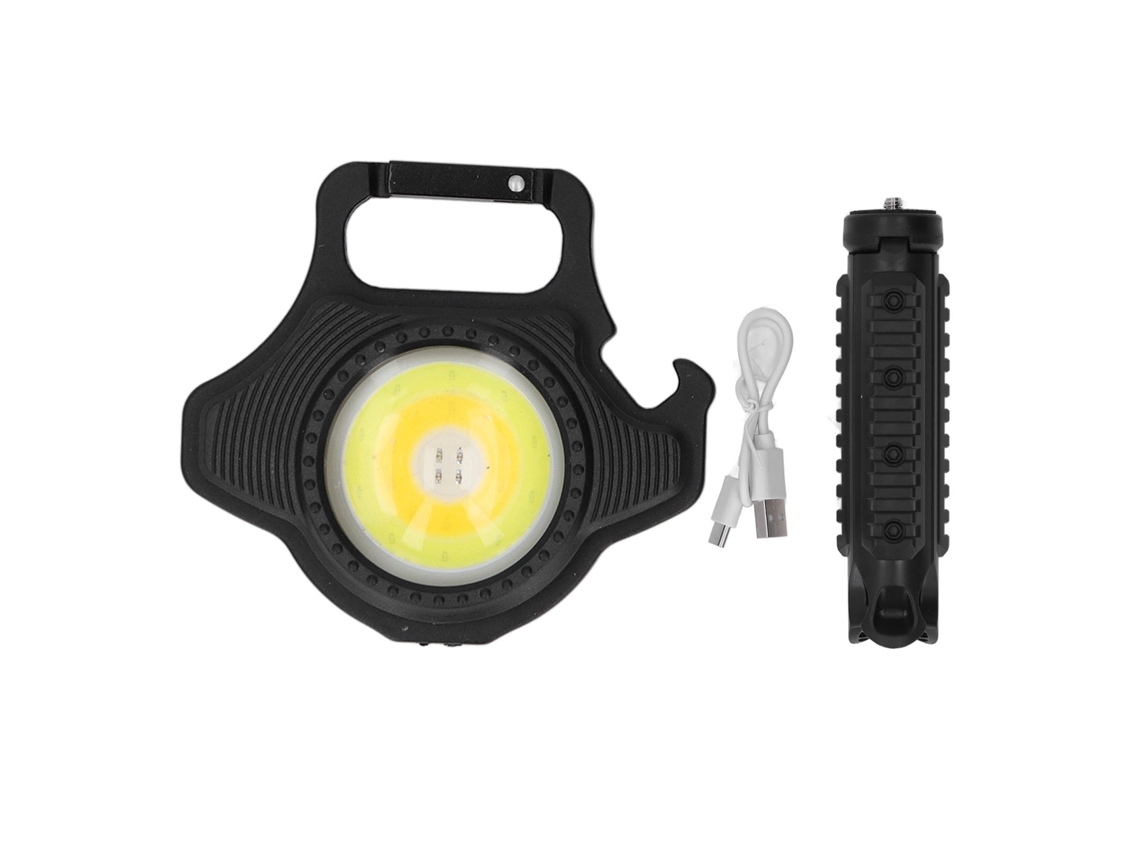 2026-linterna Cob Pequeña 500lm Recargable Portátil Mini Con Bracket Plegable Para Pesca, Caminata Y Camping