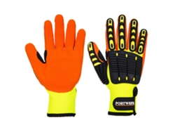 Guante de agarre antiimpacto, máxima protección y agarre / Amarillo naranja / S Portwest
