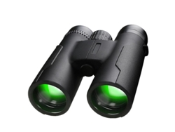 Binoculares 12x42 Bak4 Prism FMC IP68, gran ocular, visión con poca luz, observación de aves, caza, viajes, color negro Yizhood