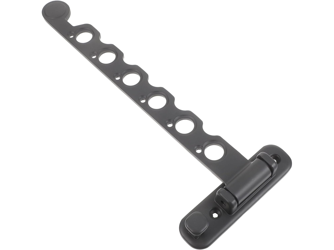 Tendedero plegable de pared con 6 agujeros, ganchos resistentes, toallero, ideal para colgar ropa en el baño - GOKOCO