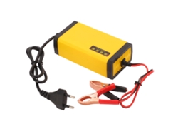Cargador De Baterías Inteligente De 12 V Con Pantalla Lcd Para Coches Y Motocicletas.