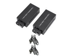 Conversor Óptico Mini, 100m Fibra Única Modo Simple, Fibra A Ethernet 25km