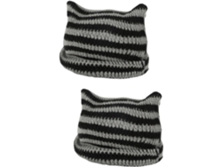 Gorro De Ganchillo Con Diseño De Gato Para Mujer