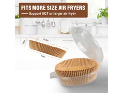50 Hojas De Papel Pergamino Antiadherente Resistente Al Calor Y Absorbente De Aceite Para Freidora De Aire Y Horno.