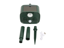 Repelente De Animais Solar Ultrassônico Com Detecção De Movimento Para Cães E Gatos