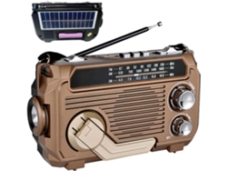 Radios de manivela, radios meteorológicas portátiles de manivela y energía solar, radio de supervivencia AM/FM/SW Jortmrd