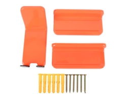 Vlrla-soporte De Pared Para Bicicleta Con Gancho De Pedal Antideslizante Y Antigolpes Naranja Rojo Para Garage Hogar Almacenamiento