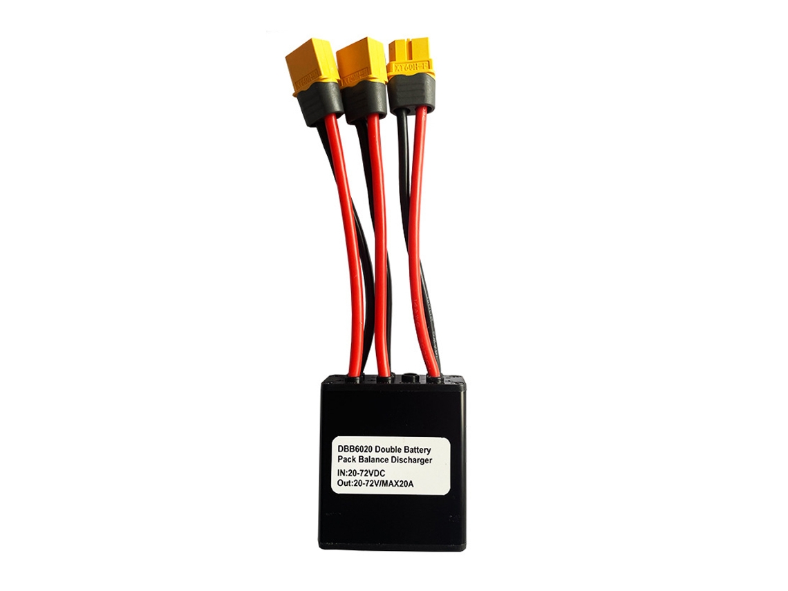 Convertidor De Descarga Doble Con Conector Para Bicicleta Eléctrica, Adaptador De Batería Doble De 20 V-72 V Y 20 A