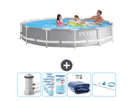 Piscina Tubular INTEX 26712GN-CB90 (6503 L - 366x76cm)