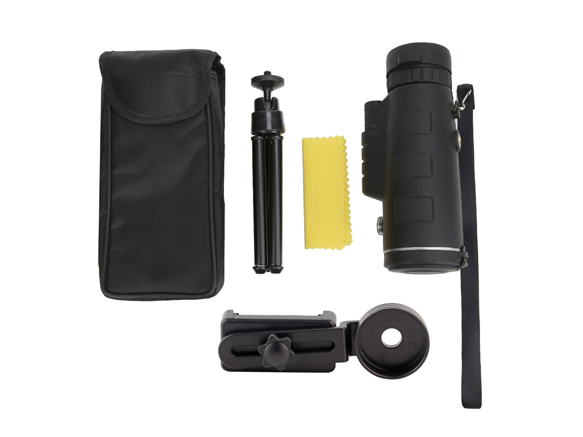 Telescopio Monocular De Tubo Único 40x60 Exterior Con Lente De Película Verde Y Trípode