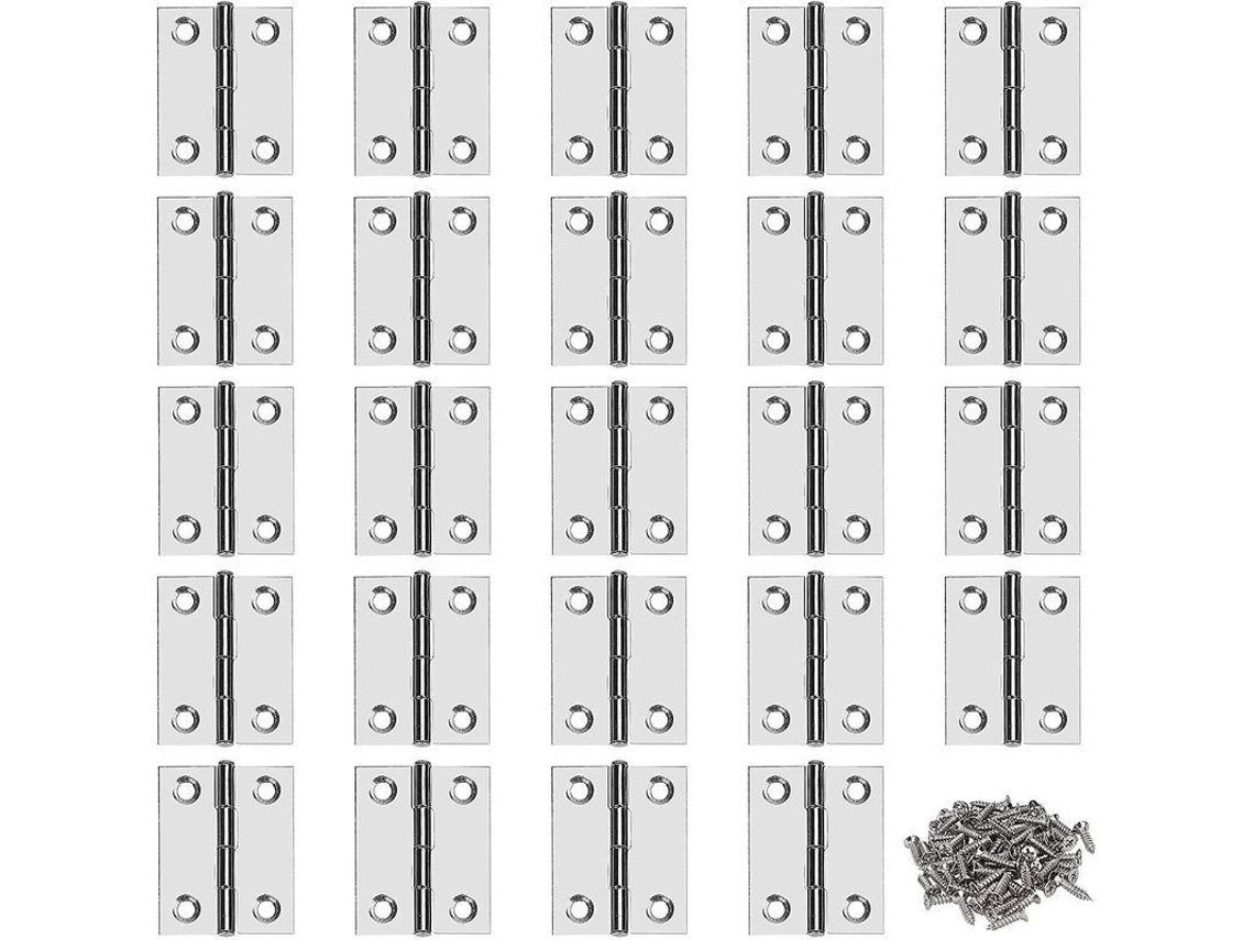 2026altiro-bisagras De Acero Inoxidable Para Puertas De Muebles Con Tornillos, 36*29 Mm, 24 Unidades.
