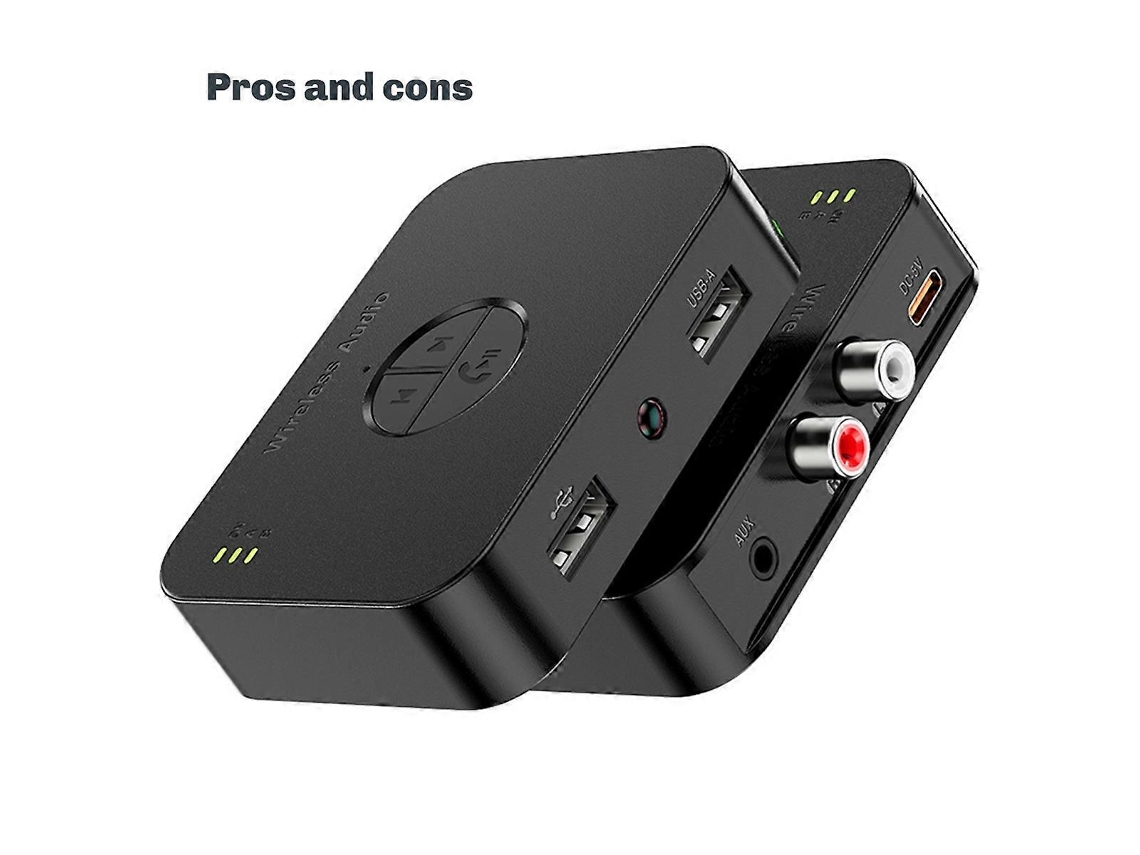 Transmisor y receptor de audio inalámbrico Bluetooth 5.4 de 3,5 mm de Rosewell