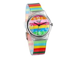 Relógios Infantis Para Crianças De 6 A 16 Anos, Relógio De Quartzo Para Meninas, Lindo E Colorido, Com Estampa De Arco-íris, Ideal Para Quem Está