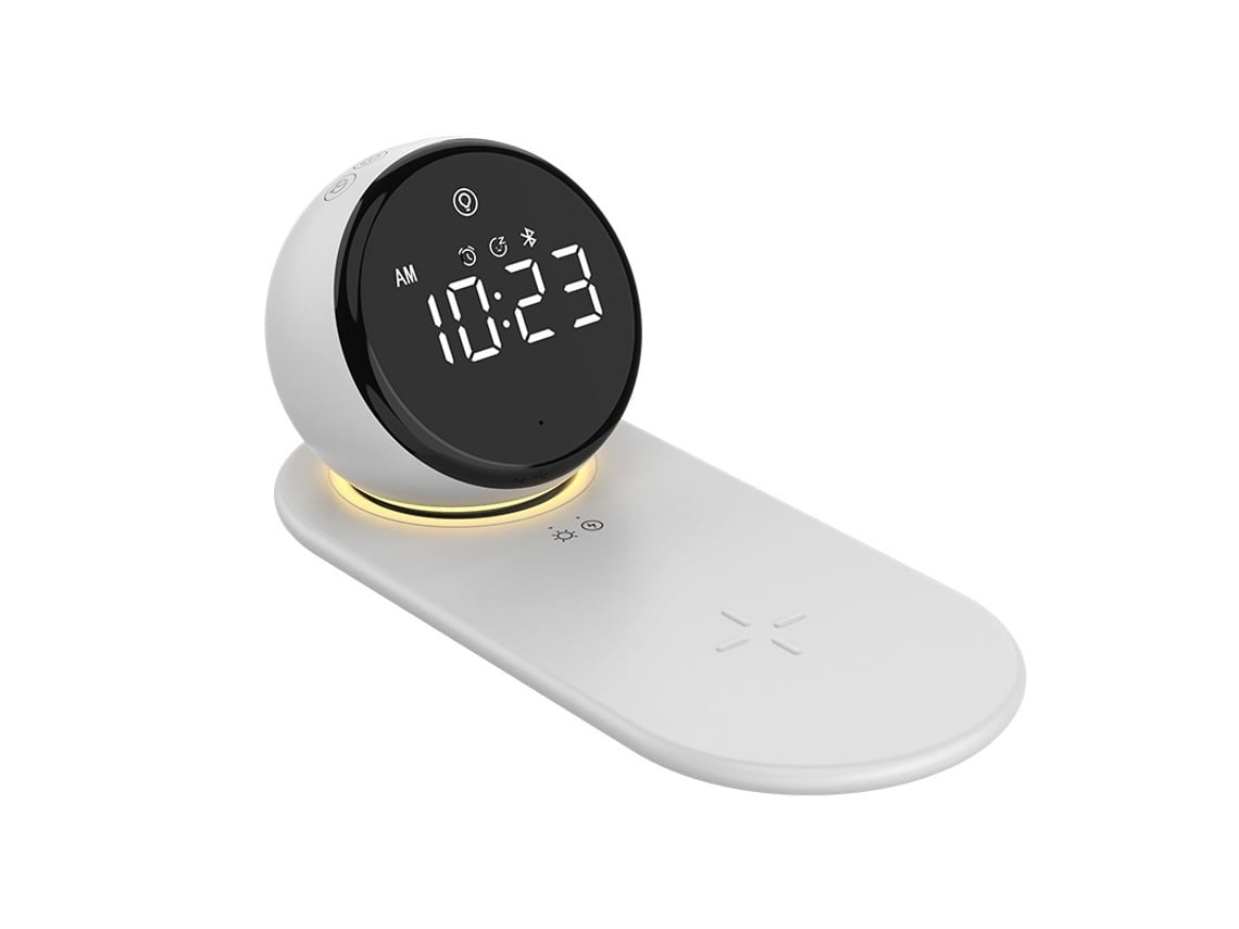 Cargador Multi Função Sem Fio Casa Atmosfera Luz YEMAESRE Bluetooth Blanco