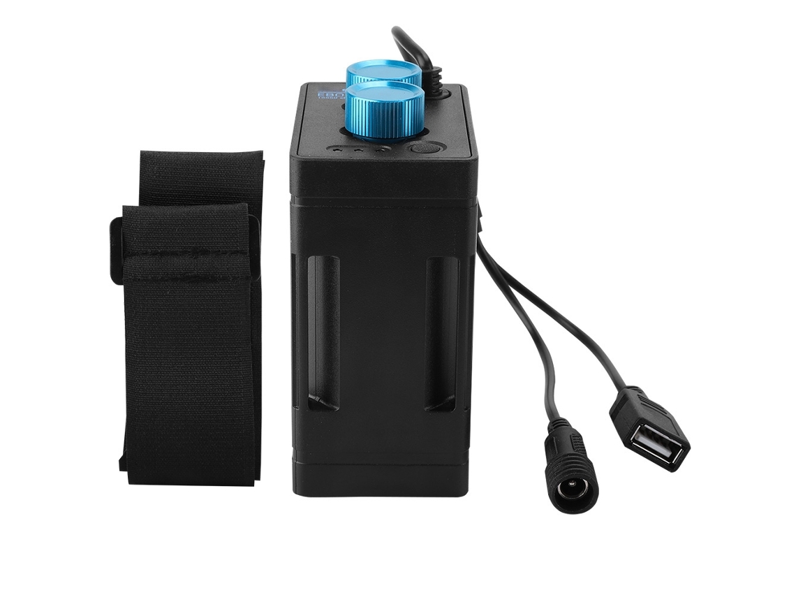 Portabatería portátil para bicicleta (resistente al agua, 5 V/8,4 V)