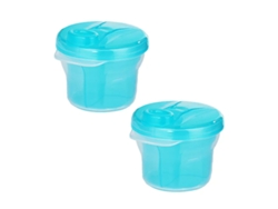 Dispensador de fórmula en polvo, contenedor multifunción versátil, material PP apto para uso alimentario, gran capacidad para viajes cortos, sin B