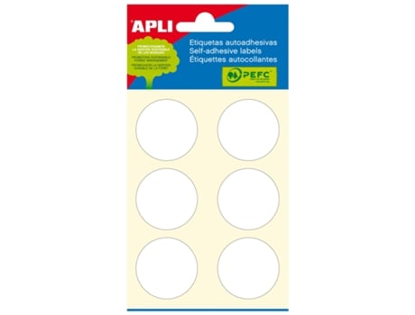 Etiquetas Manuscritas APLI (Blanco - Ø 32 mm)