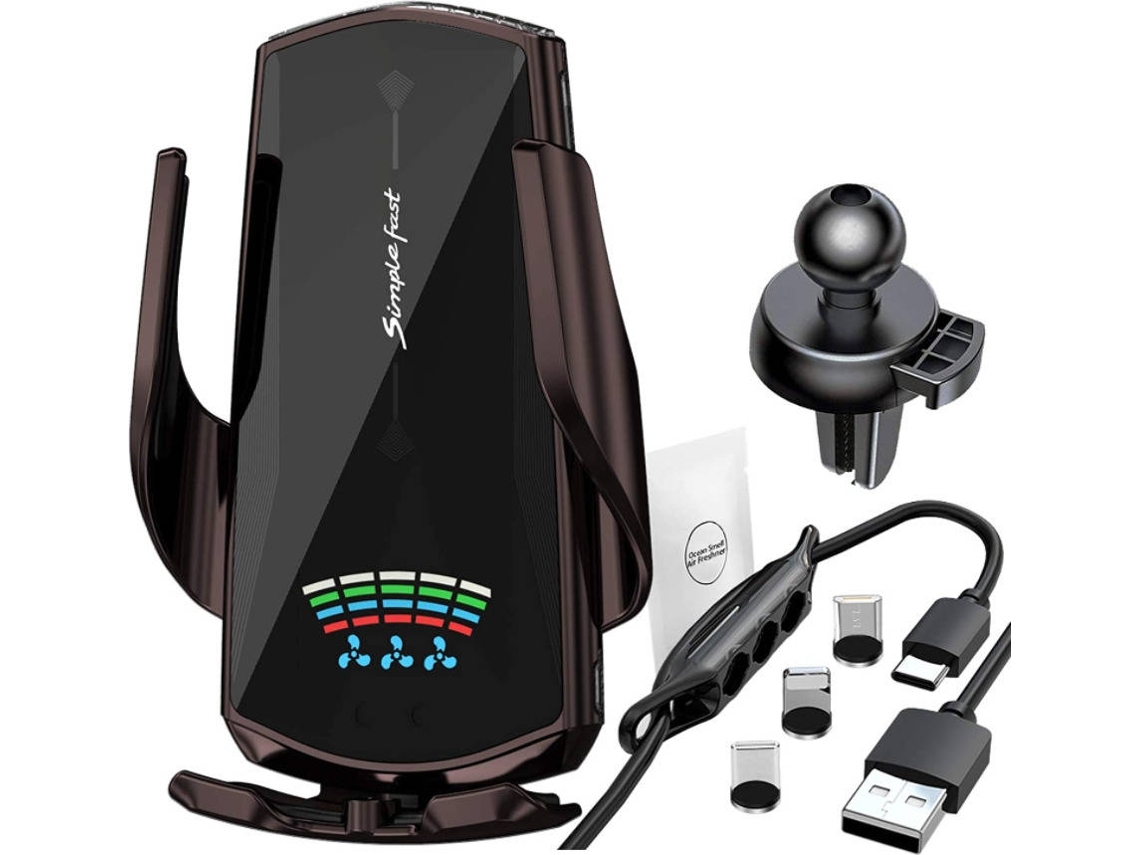 Cargador Carro Sem Berços Automóvel Carregamento Rápido YIZHOOD Rojo