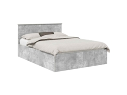 Maison Exclusive - Estructura De Cama Con Cabecera Gris Concreto 150 X 200 Cm