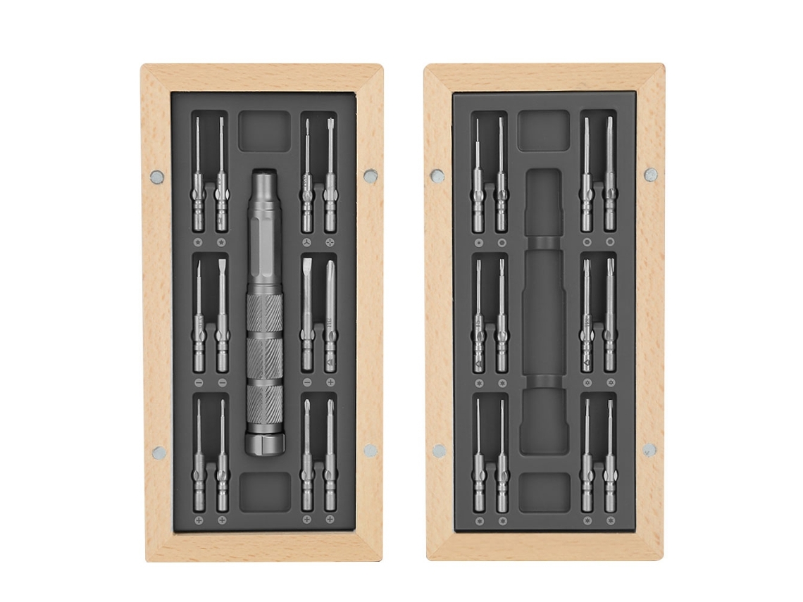 Kit De Destornilladores De Precisión 24 En 1 Con Puntas Magnéticas Para Reparar Relojes Electrónicos Y Joyas.