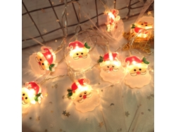 Luces LED navideñas, decoración navideña, árbol de Navidad, 3 metros, 20 luces, modelo USB Chennnls