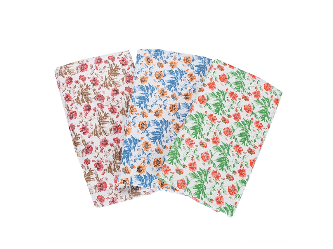3 Piezas/set Gorro De Baño Con Patrón Floral Para Lavar El Cabello Protector De Ojos Y Orejas