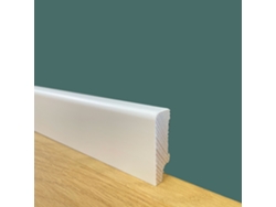 Zócalo ETERNAL PARQUET Zócalo ETERNAL PARQUET de Madera de Abeto Macizo 40X12 Blanco Cuadriculado