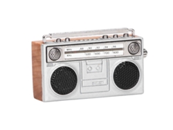 Radio Retro En Miniatura Para Casa De Muñecas A Escala 1:12, Juguete Decorativo Hecho De Madera Y Metal.