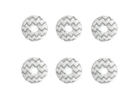 6 paños de fregona con patrón de ondas compatibles con Ecovacs Deebot X1 Omni Turbo Robot