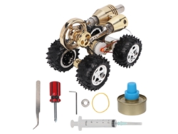 Kit de juguete educativo con modelo de coche y motor Stirling