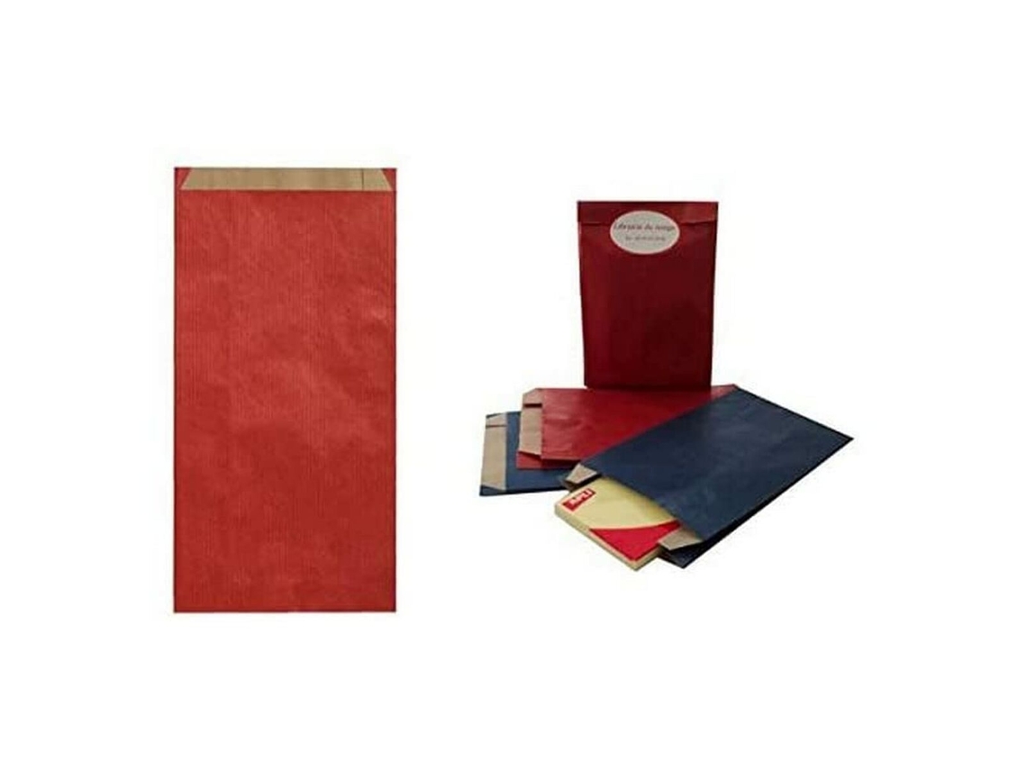 Sobres Apli 11 x 21 x 5 cm Rojo papel kraft (250 Unidades)